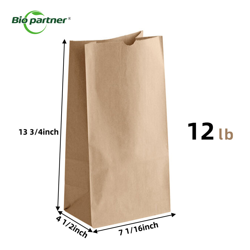 Customized Printed Kraft Recycled SOS Paper Bags