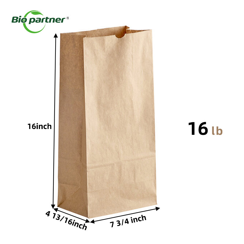 Customized Printed Kraft Recycled SOS Paper Bags
