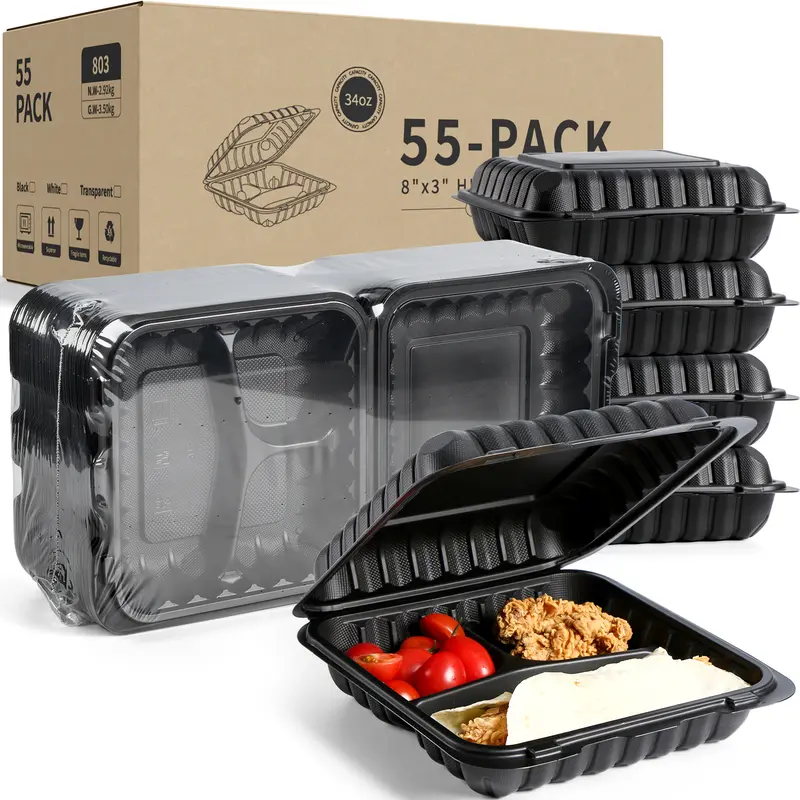 Customized Disposable Clamshell MFPP Container(Modified Polypropylene）