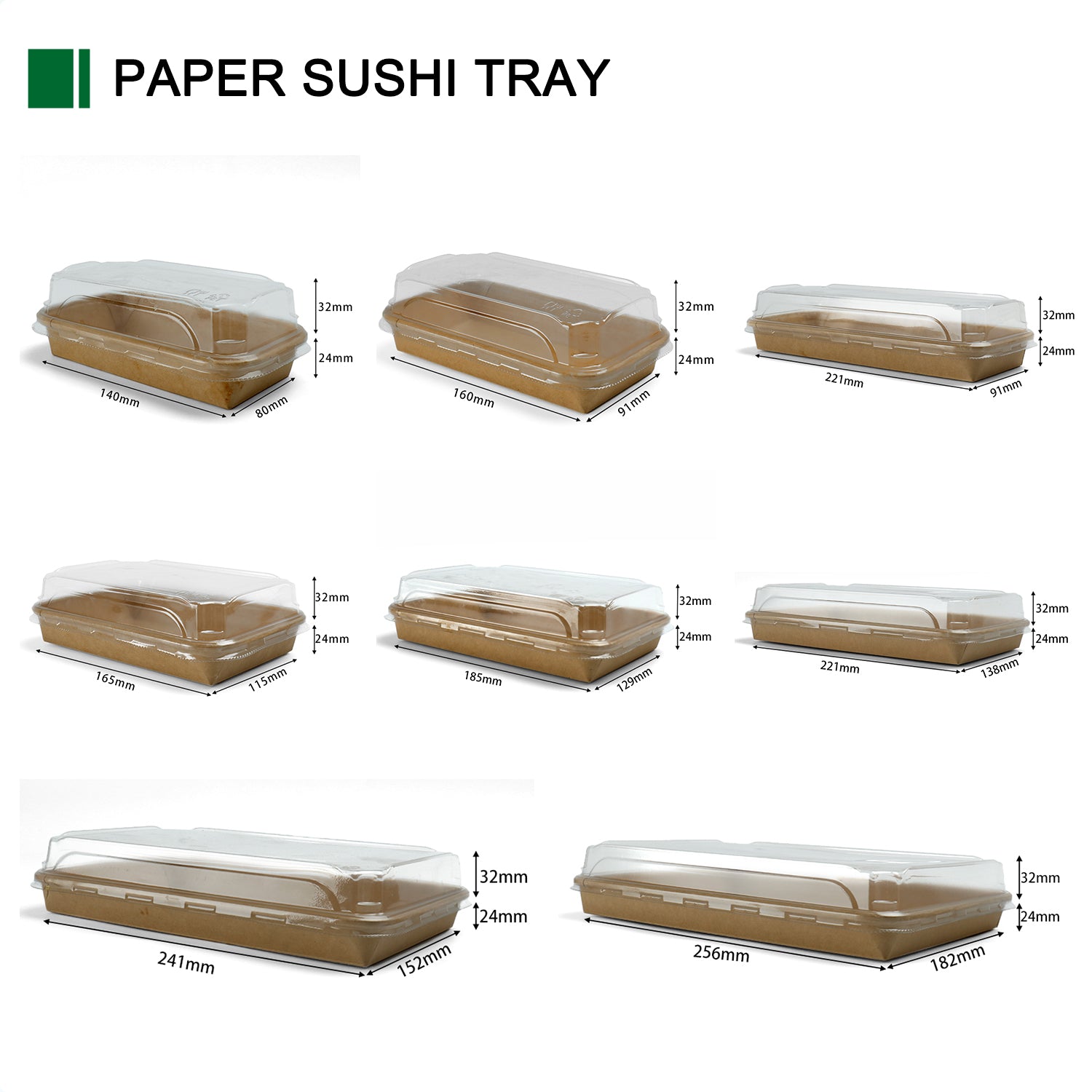 Customized Disposable Paper Sushi box
