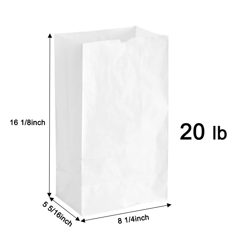 Customized Printed White SOS Paper Bags