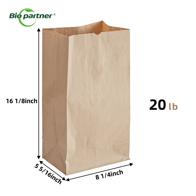 Customized Printed Kraft Recycled SOS Paper Bags