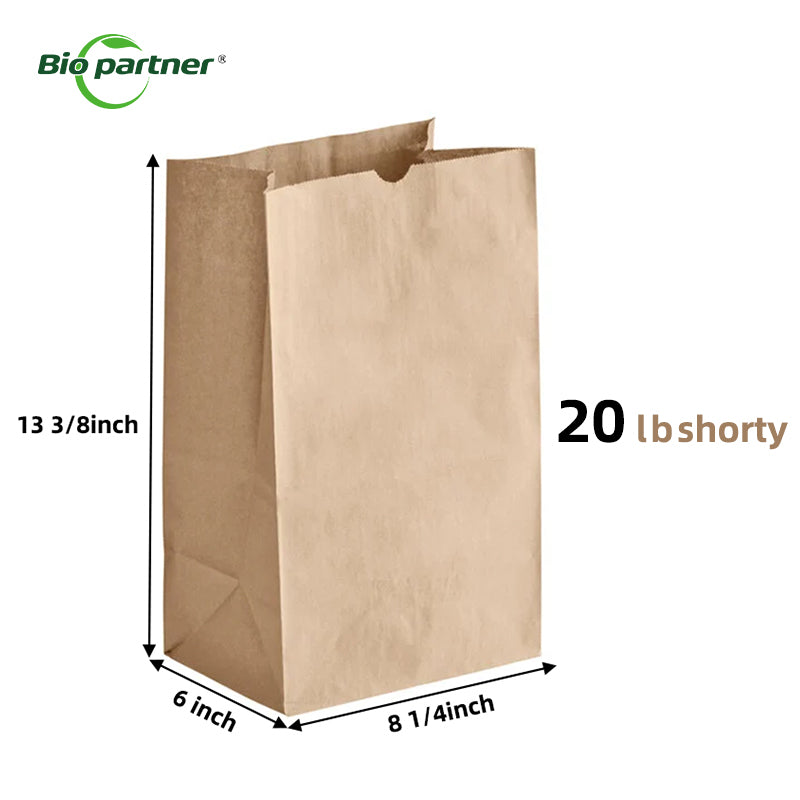 Customized Printed Kraft Recycled SOS Paper Bags