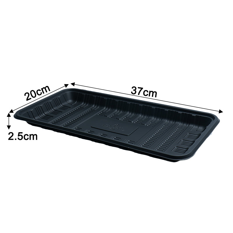 Customized Black Disposable Fresh Tray (corn starch )