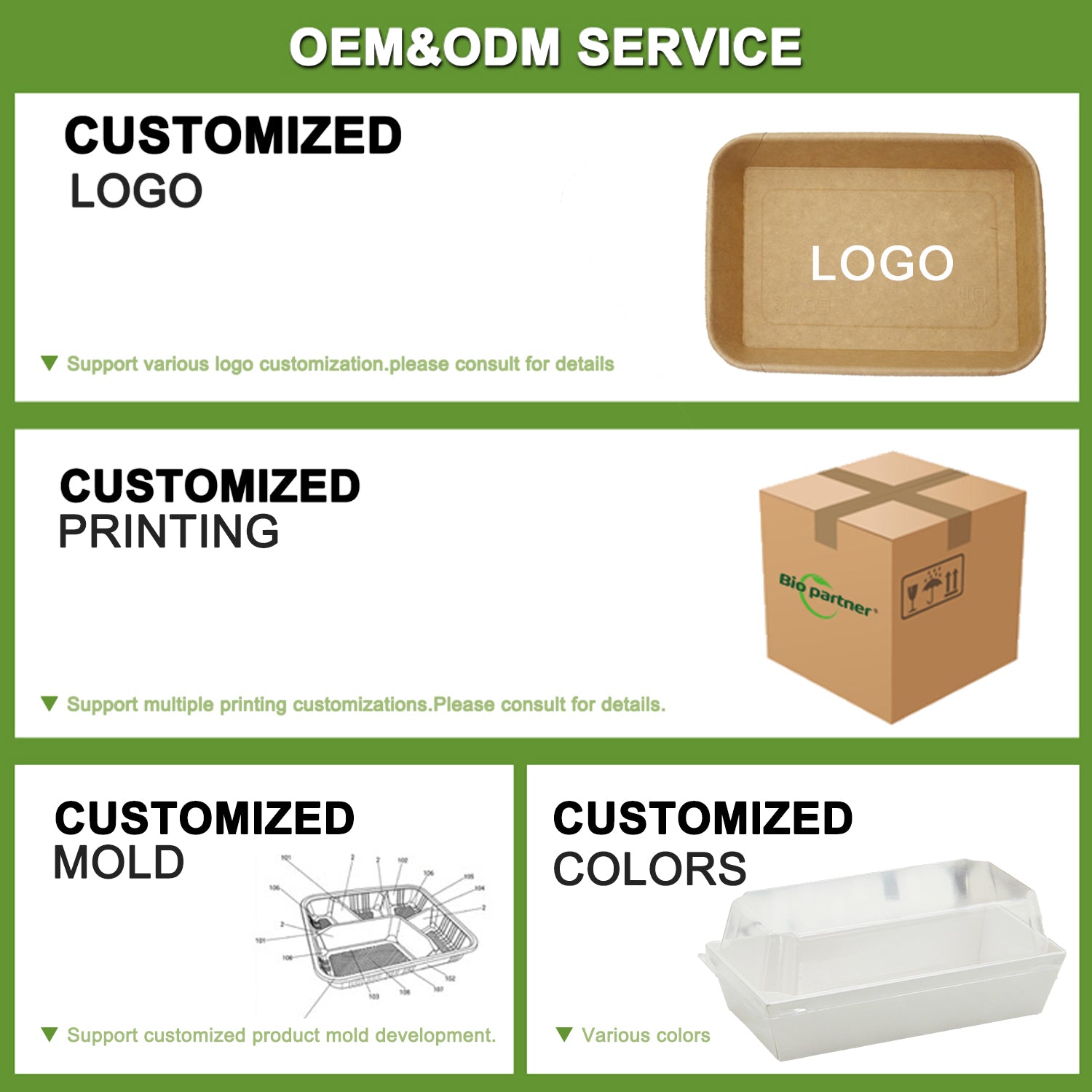 Customized Disposable Paper Sushi box