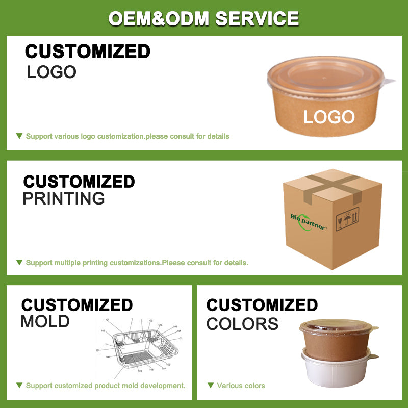 Customized Printed Kraft Paper Bowl