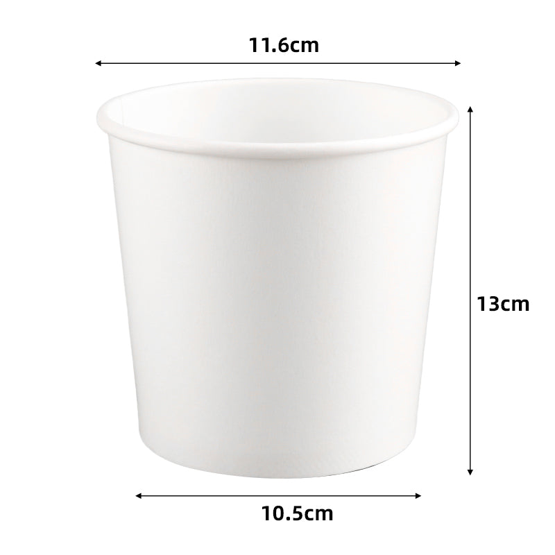 Customized Printed White Paper Soup Cup