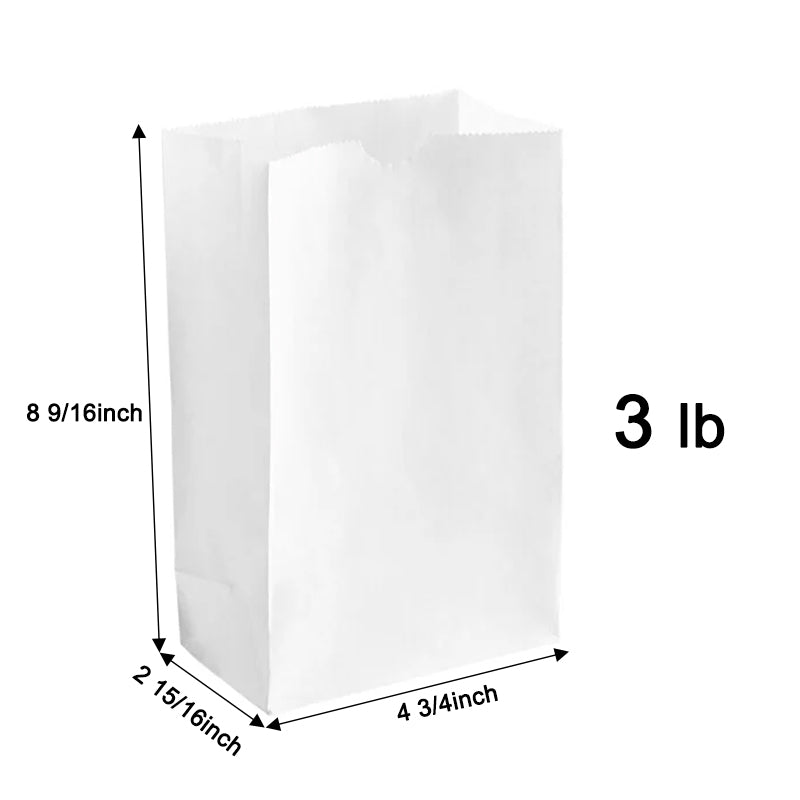 Customized Printed White SOS Paper Bags