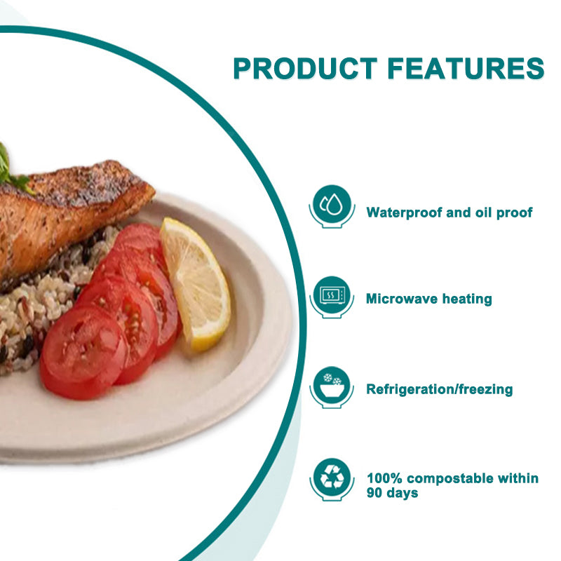 Customized Disposable Plate (Bagasse)