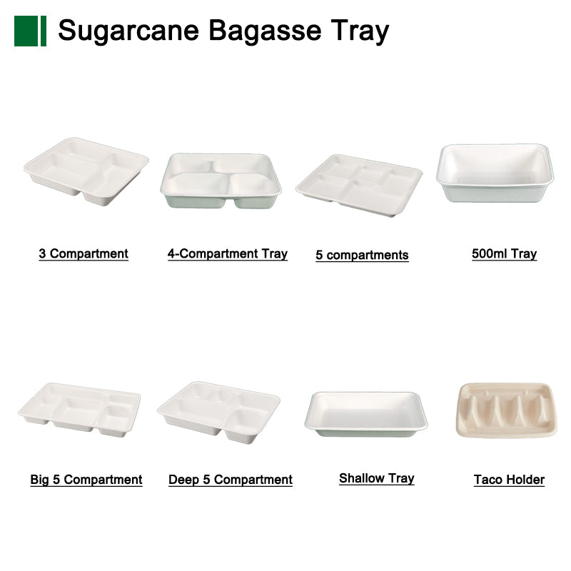 Customized Disposable Tray (Bagasse)