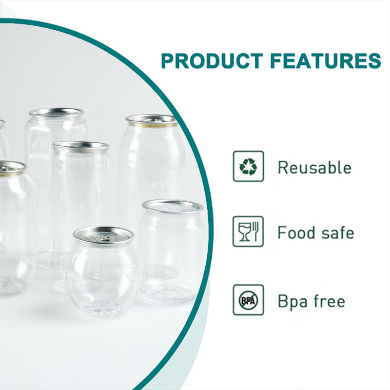 Customized Disposable Plastic PET Pop Can Bottle