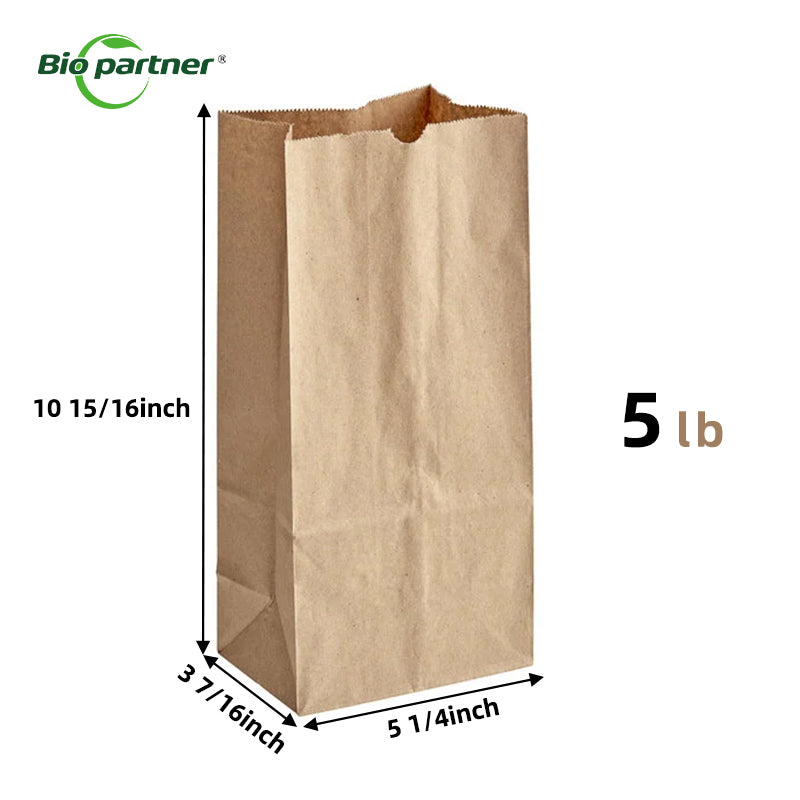 Customized Printed Kraft Recycled SOS Paper Bags
