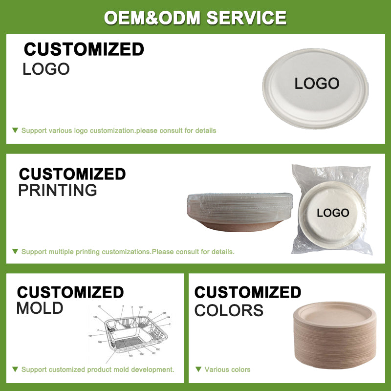 Customized Disposable Plate (Bagasse)