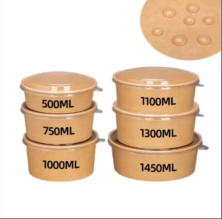 Customized Printed Kraft Paper Bowl