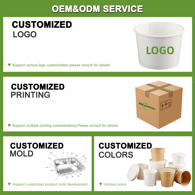 Customized Printed Kraft Paper Soup Cup