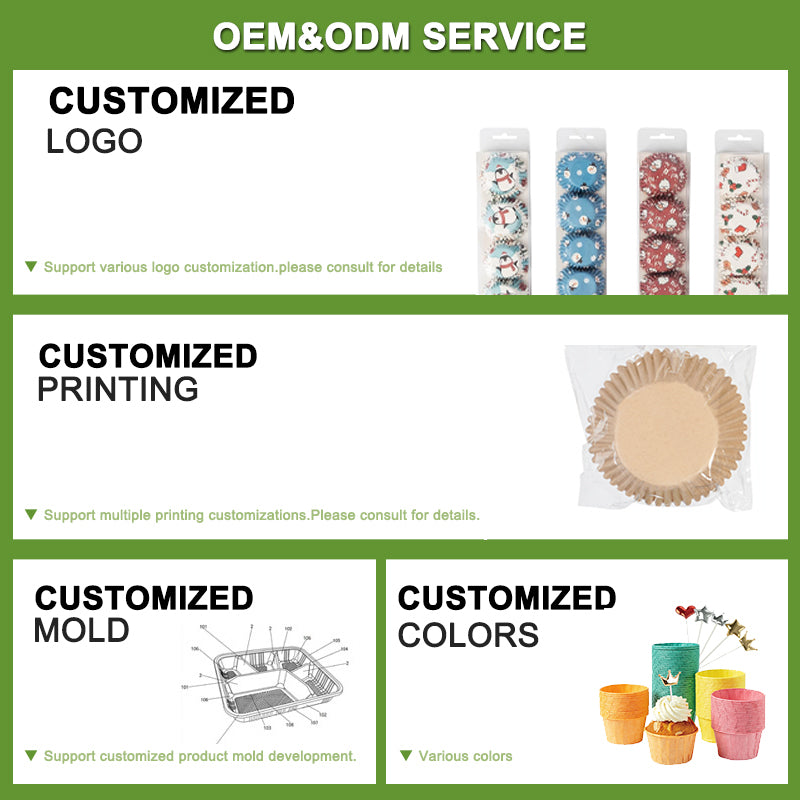 Customized Disposable Cupcake Baking Cups
