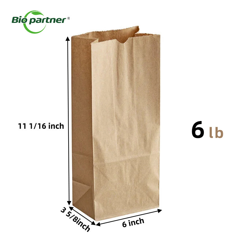 Customized Printed Kraft Recycled SOS Paper Bags