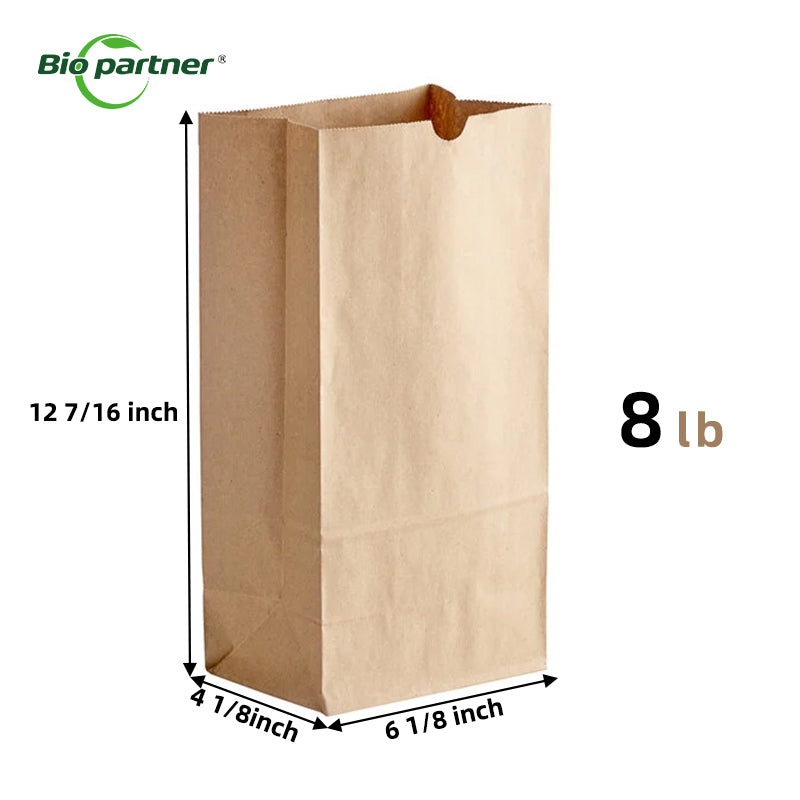 Customized Printed Kraft Recycled SOS Paper Bags