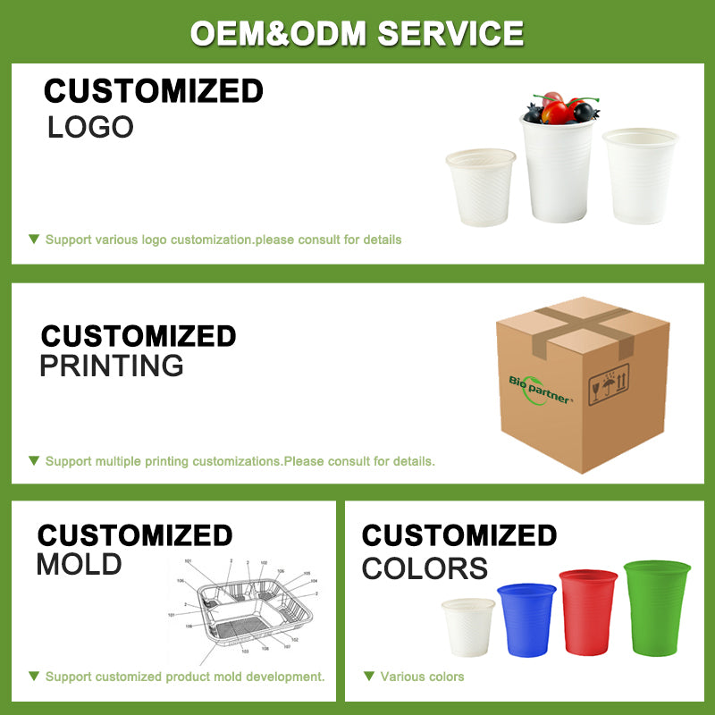 Customized Disposable Cup (corn starch )
