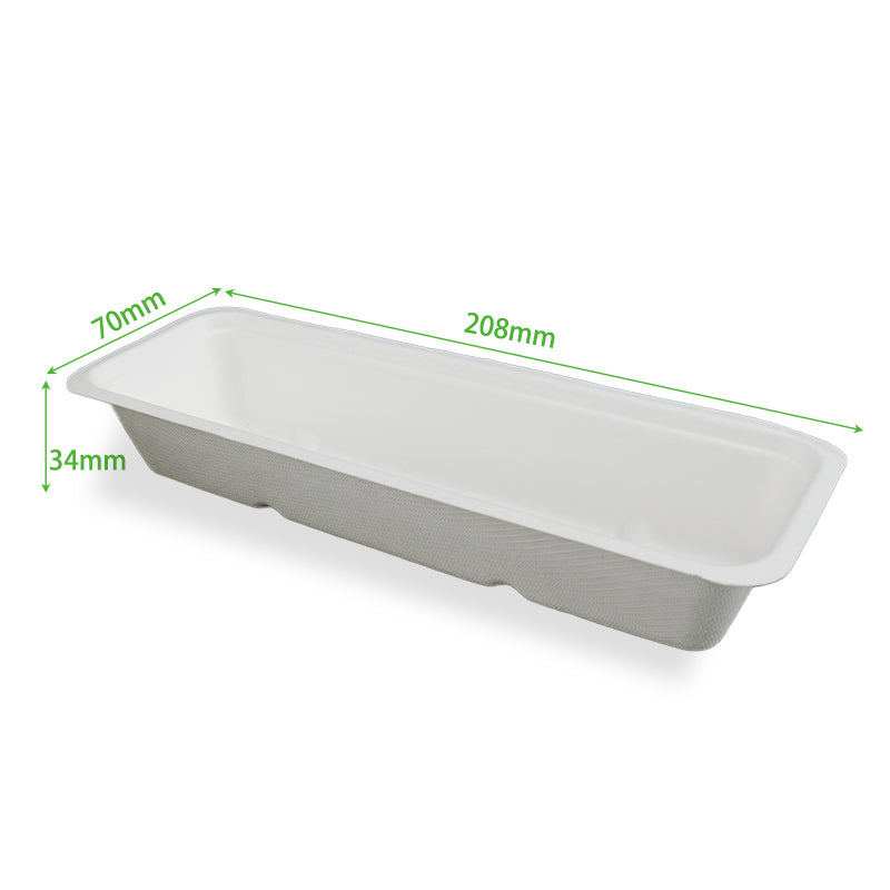 Customized Disposable Bagasse Snack Tray