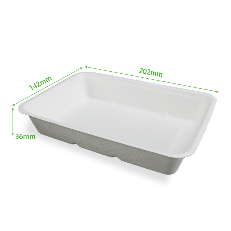Customized Disposable Bagasse Snack Tray