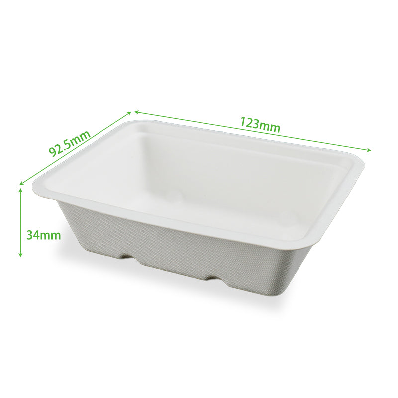 Customized Disposable Bagasse Snack Tray