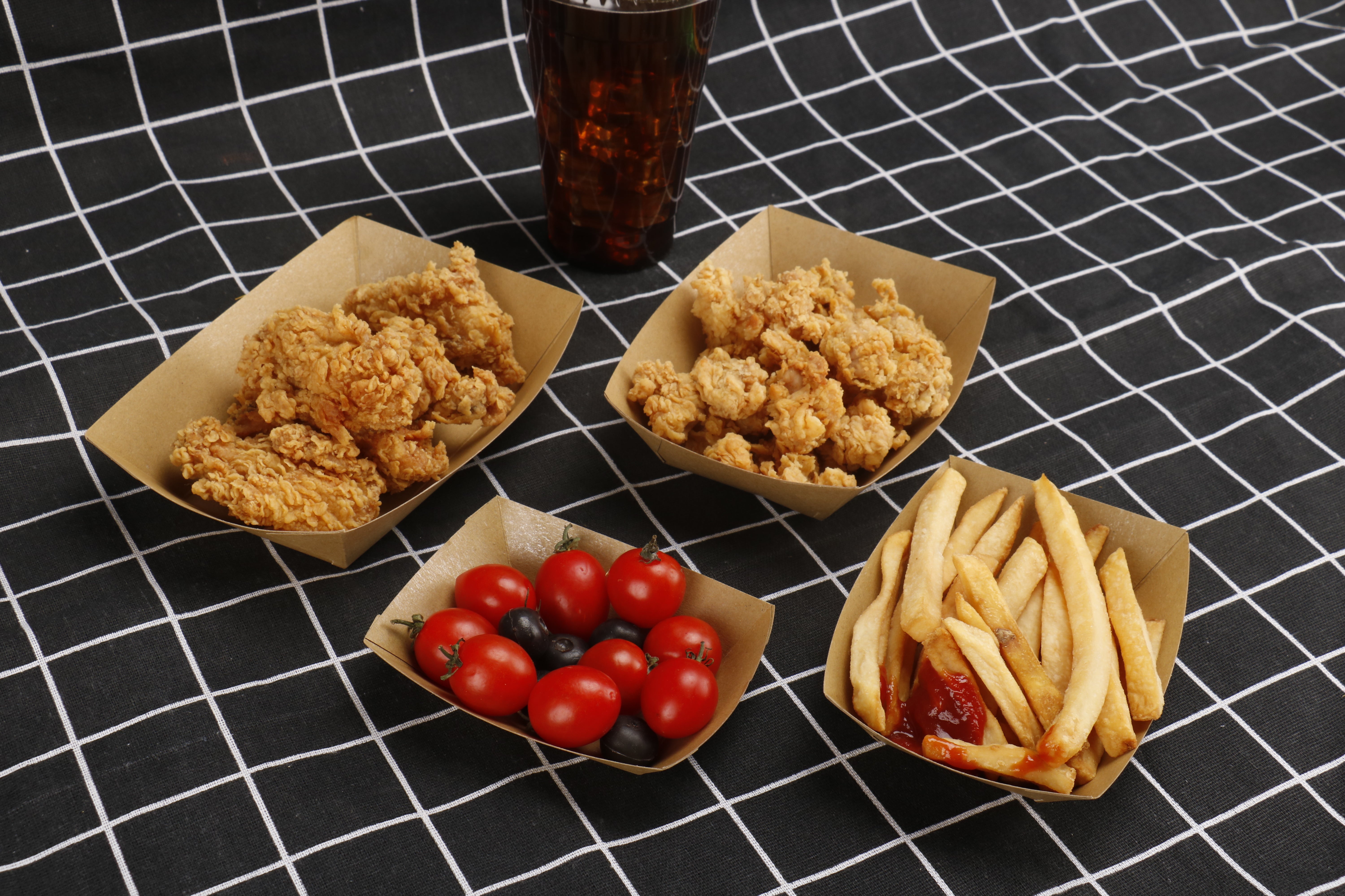 Customized Disposable Paper Food Tray