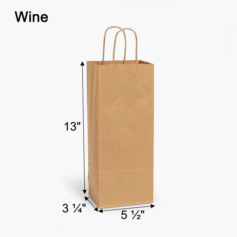 Customized Printed Kraft Recycled Shopping Paper Bags